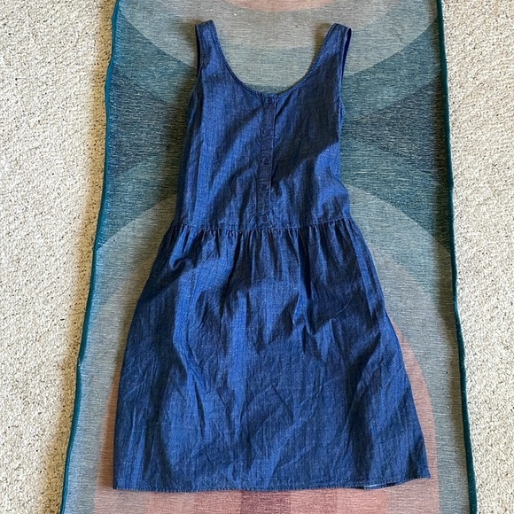 Gap Blue Sleeveless Denim Chambray Dress - Picture 7 of 12